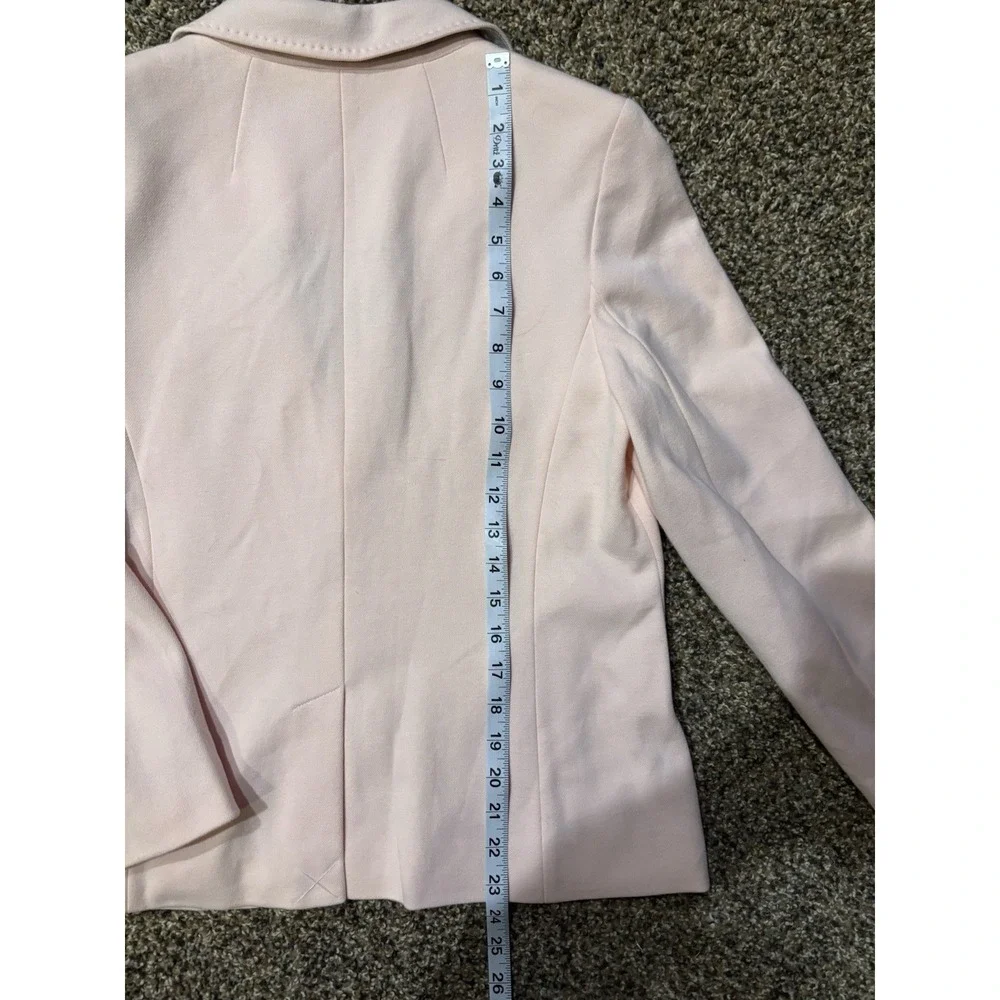 Talbots Aberdeen Knit Blazer Pique Knit Light Pink 10P - Picture 5 of 6